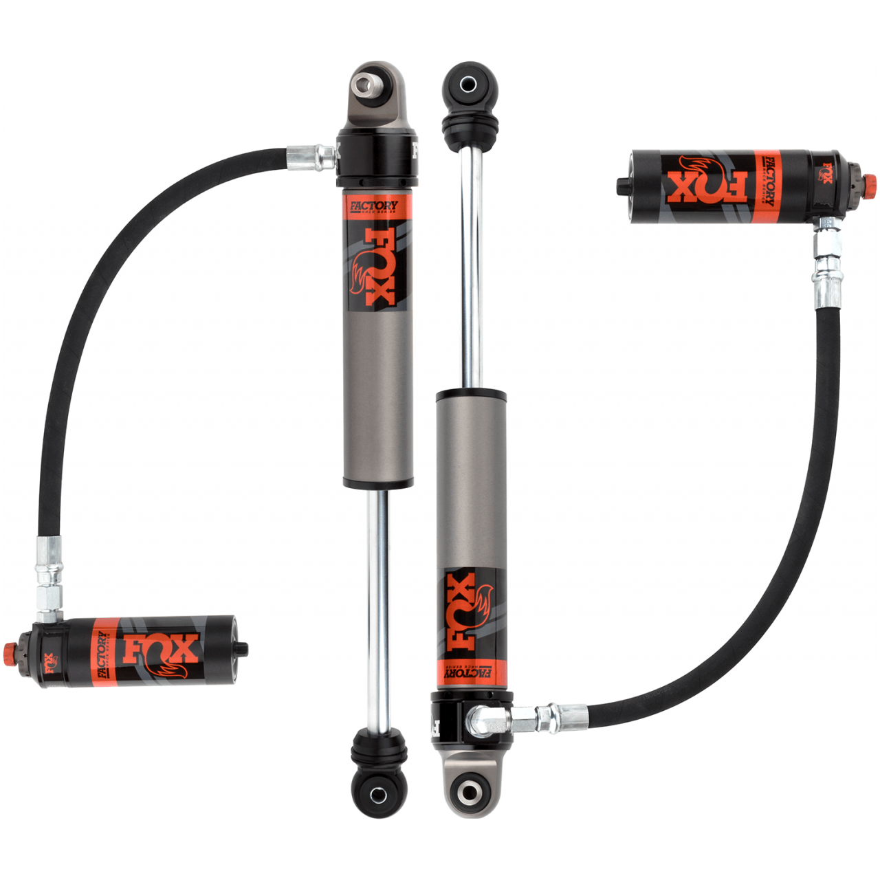 FOX 2.5 SERIES Toyota Landcruiser 70 Series FRONT RESERVOIR SHOCK (PAIR) – ADJUSTABLE
