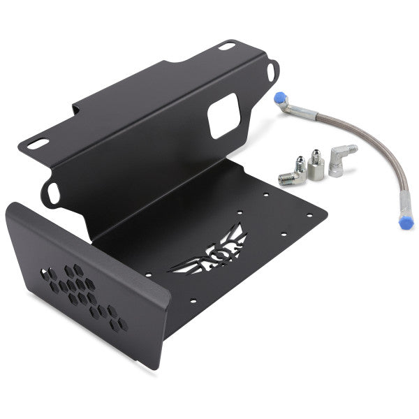 Ineos Grenadier 22-25 Twin Piston ARB Compressor Mounting Bracket With Stainless Steel Braided Hose kit, Driver Side