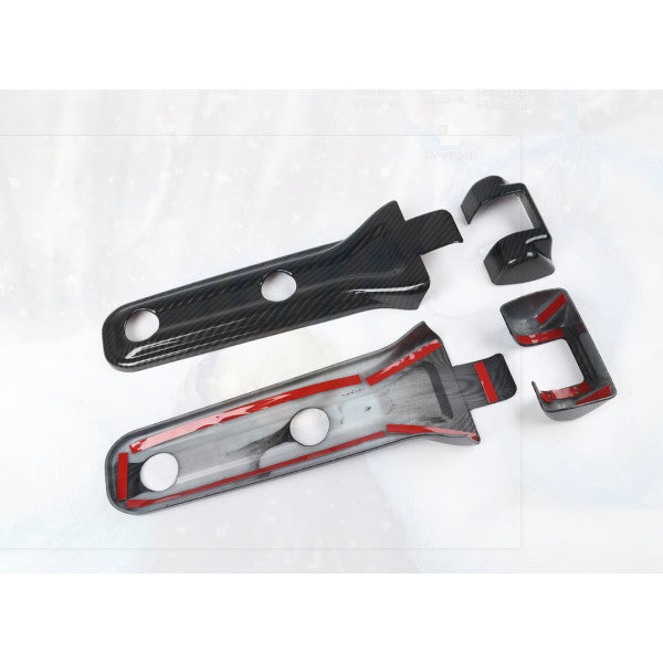 Jeep Wrangler JL 18+ Tailgate Hinge Covers, Carbon Fiber Look