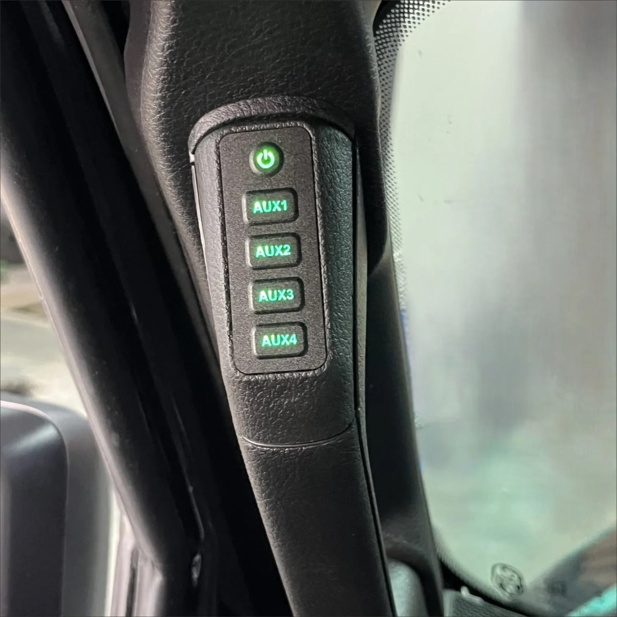 VOSWITCH 4 Switch Programmable Grab Handle Switch Panel, Jeep Wrangler JL & Gladiator JT 24-26