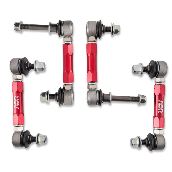 Tank 500 21-26 HD Adjustable Front & Rear Sway Bar Links, Red